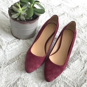 Like New Suede Purple Heel's
